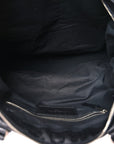 Agneau Classic Silver Hardware Weekender Black