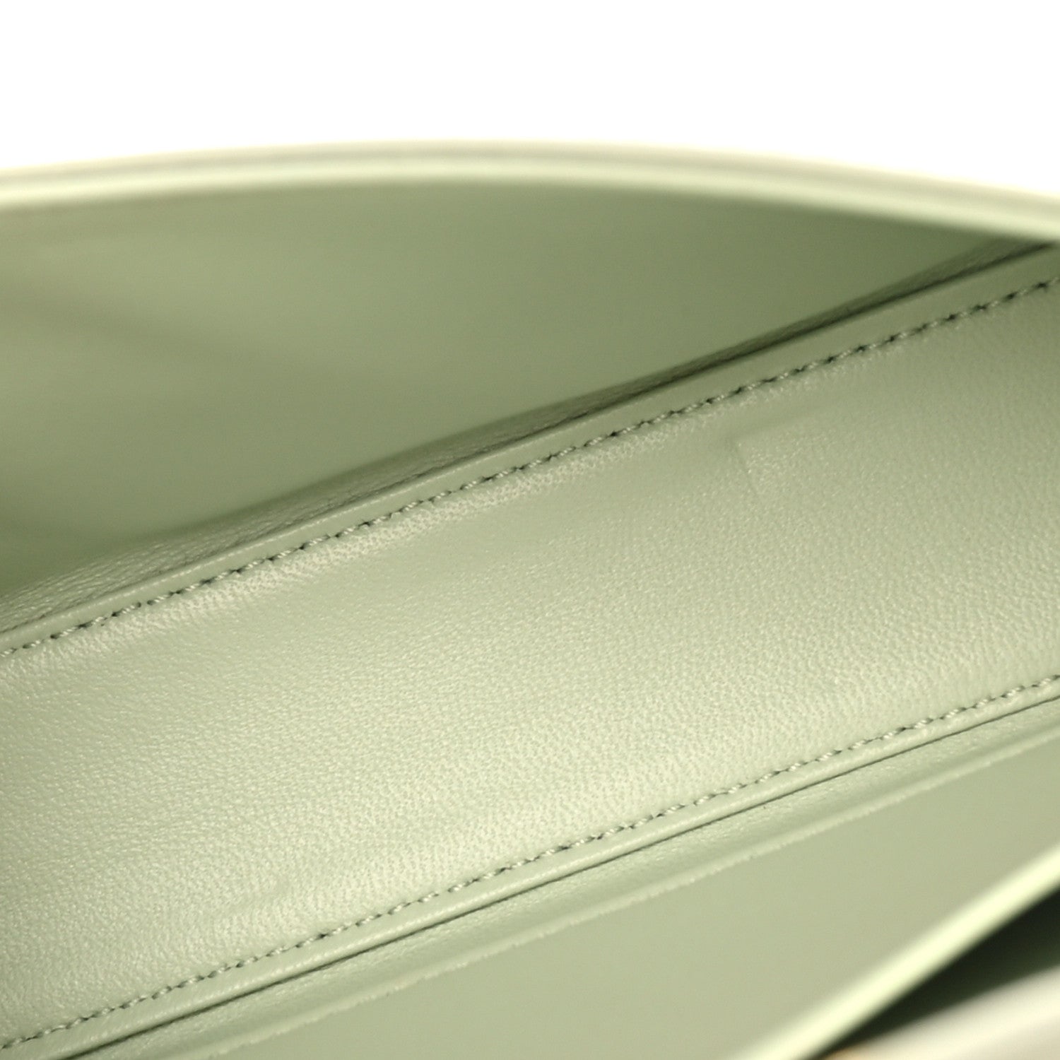 Shiny Calfskin Triomphe Chain Shoulder Bag Jade