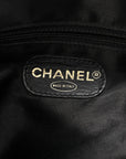 Lambskin Quilted Flap Shoulder Bag Black