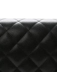 Caviar Quilted Maxi Double Flap Black