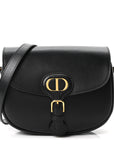 Box Calfskin Medium Bobby Flap Black