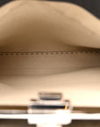 Cuoio Romano Selleria Bi-Color Medium Peekaboo Iconic Satchel Asfalto Latte