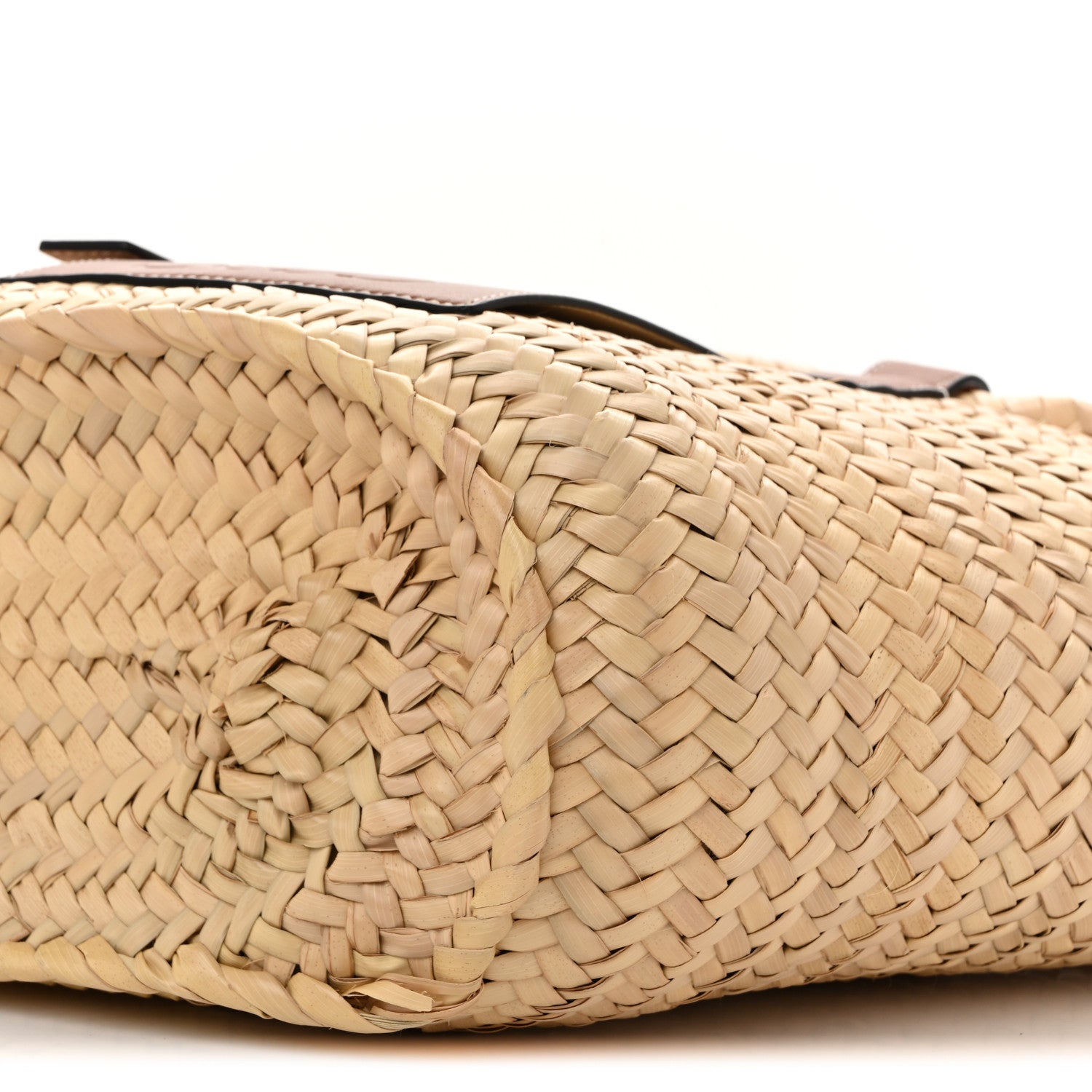 Raffia Basket Tote Bag Natural Tan