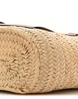 Raffia Basket Tote Bag Natural Tan