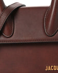 Smooth Calfskin Le Chiquito Moyen Dark Brown