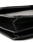 Pebbled Calfskin Small Dionysus Shoulder Bag Black