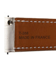 Matte Alligator Single Tour Watch Strap White