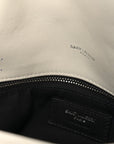 Lambskin Quilted Medium Loulou Puffer Monogram Chain Satchel Crema Soft