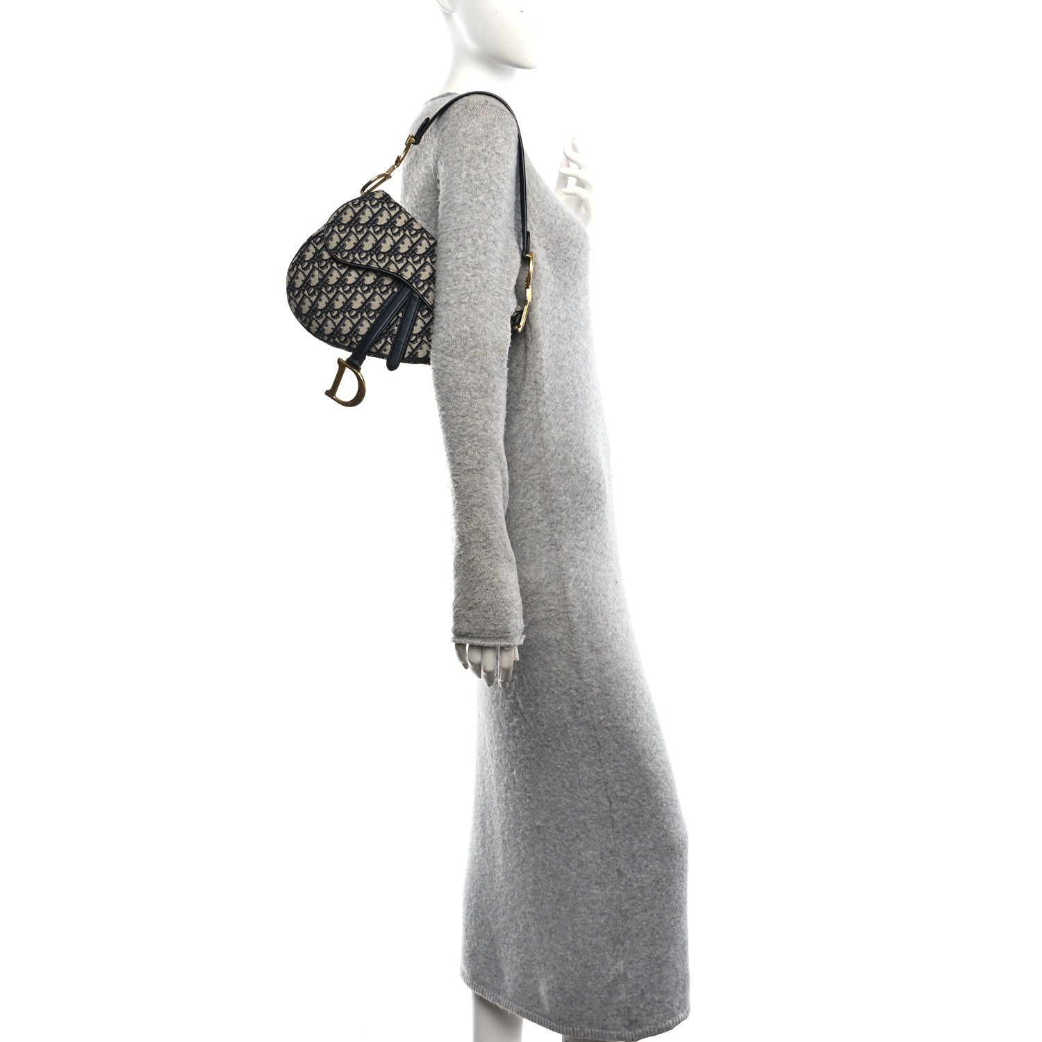 Oblique Saddle Bag Blue