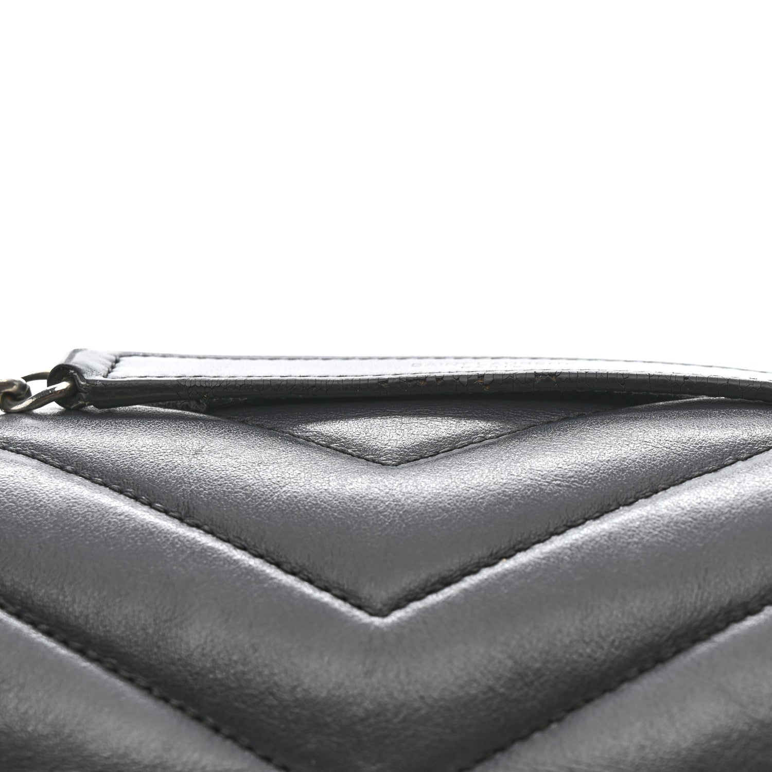 Calfskin Y Quilted Monogram Medium Loulou Chain Satchel Storm
