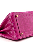 Shiny Niloticus Crocodile Birkin 30 Rose Scheherazade