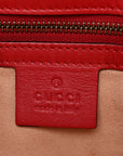 Calfskin Matelasse Medium GG Marmont Open Top Shoulder Bag Hibiscus Red
