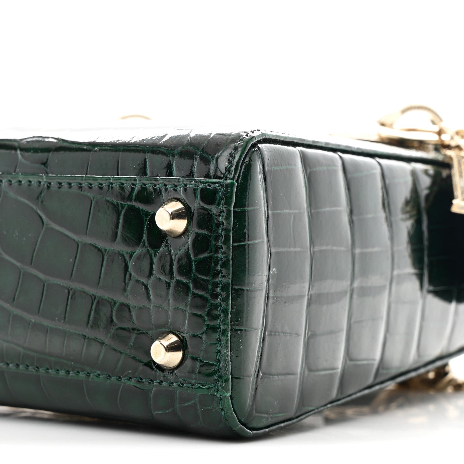 Alligator Crystal Mini Lady D1OR Dark Green