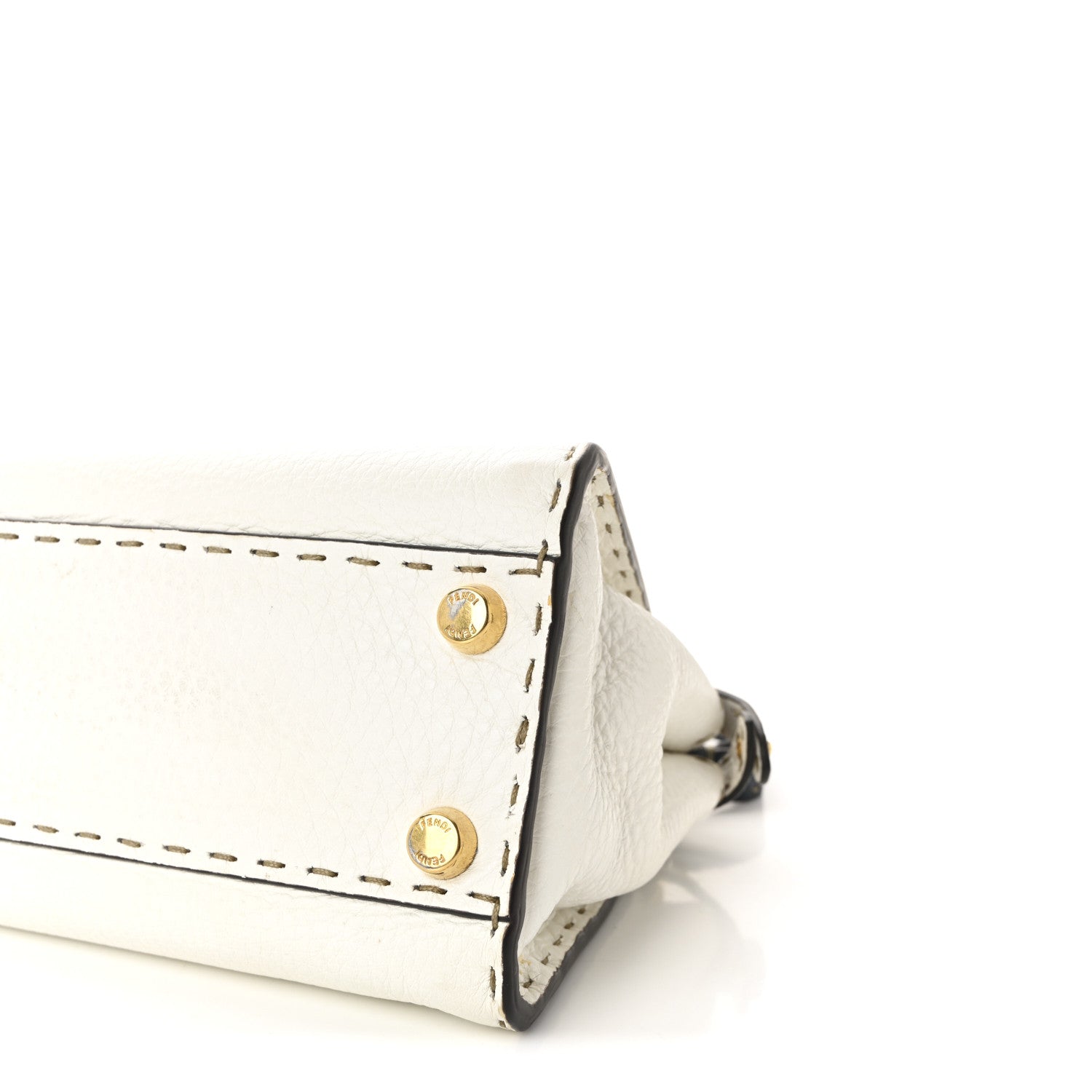 Cuoio Romano Selleria Tri-color Mini Peekaboo Iconic Satchel White Indaco Saddler