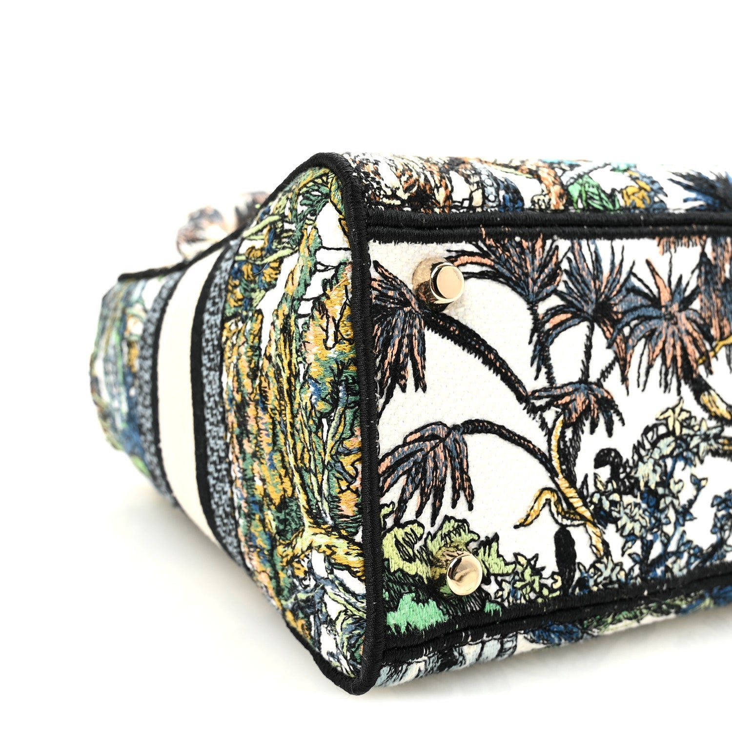 Canvas Embroidered Etoile de Voyage Medium Lady D-Lite Multicolor