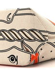 H Plume Canvas Swift Printed Quadrige au Fil Steeple 25 Bag Gris Beige Ecru Beige Gold