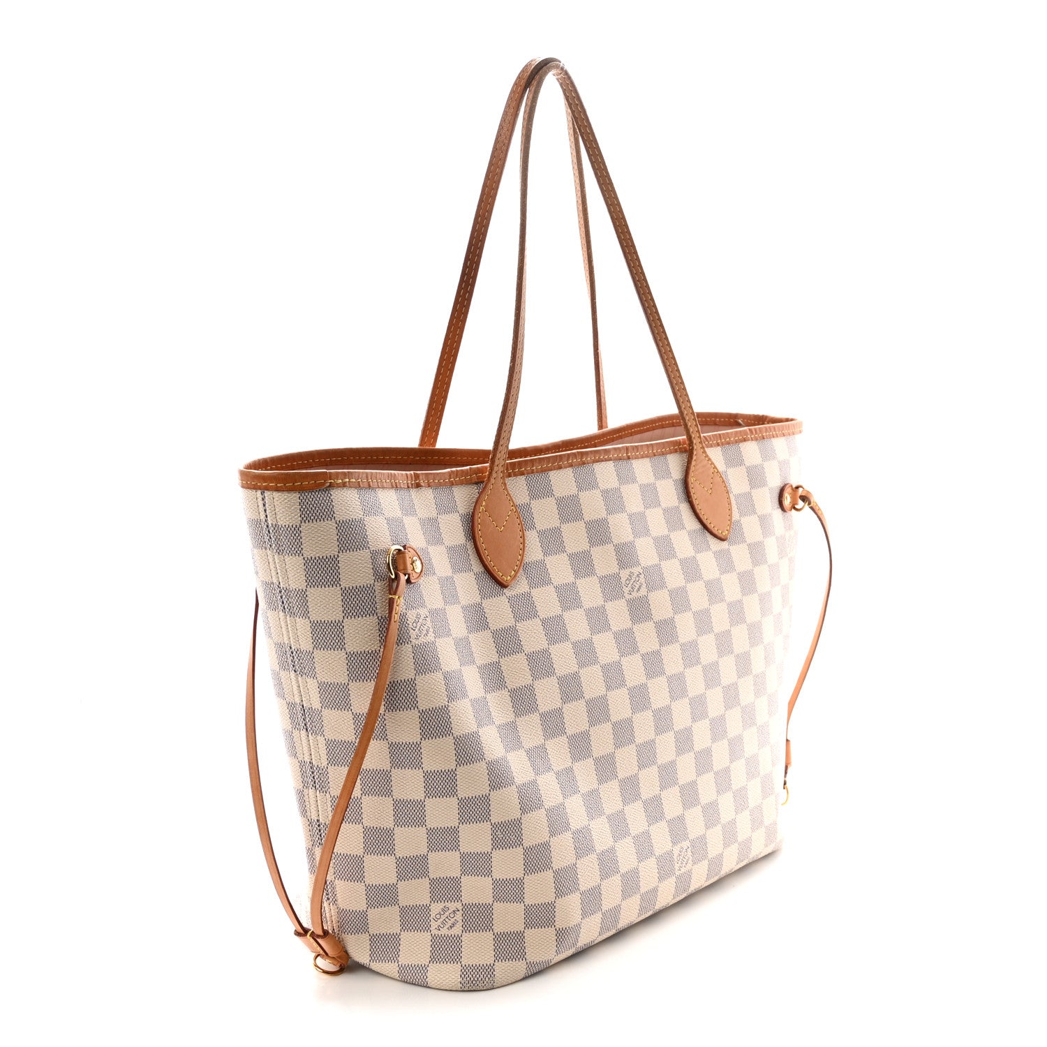 Damier Azur Neo Neverfull MM Rose Ballerine