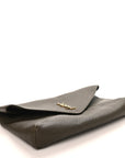 Grained Lambskin Large Cassandre Envelope Pouch Light Musk