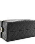Caviar Quilted Medium CHNL 25 Handbag Black
