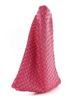 Nappa Intrecciato Crisscross Clutch Rosa Shock