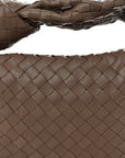 Nappa Intrecciato Teen Jodie Hobo Taupe Grey