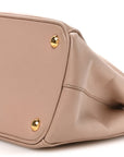 Saffiano Small Galleria Double Zip Tote Cammeo