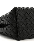 Nappa Intrecciato Medium Andiamo Shoulder Bag Black