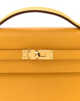 Swift Kelly Pochette Clutch Jaune Ambre