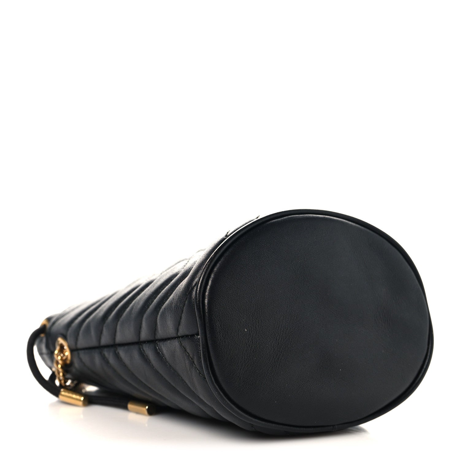 Calfskin Matelasse Mini GG Marmont 2.0 Bucket Bag Black