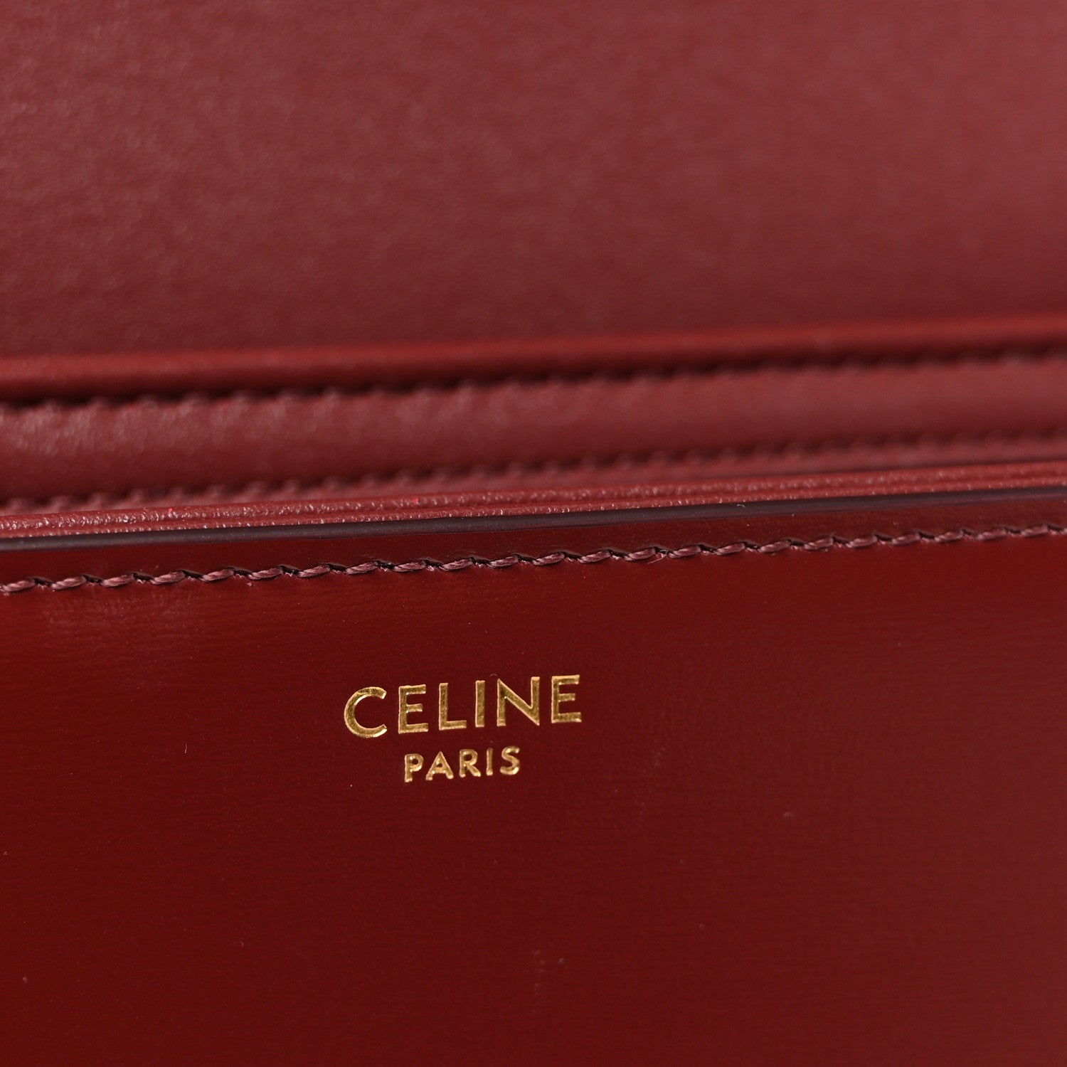 Shiny Calfskin Teen Triomphe Light Burgundy