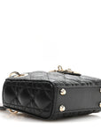 Lambskin Cannage Micro Lady D1OR Black
