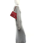 Caviar Quilted Medium Double Flap Red