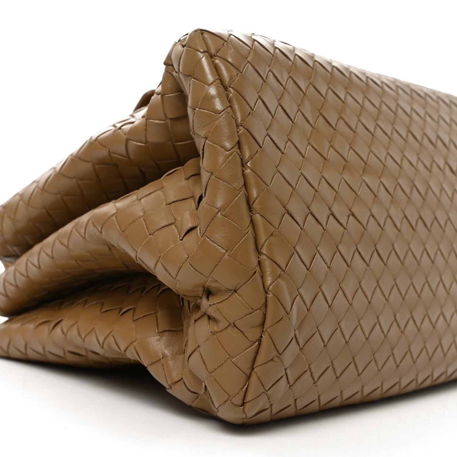 Nappa Intrecciato Small Roma Tote New Cigar