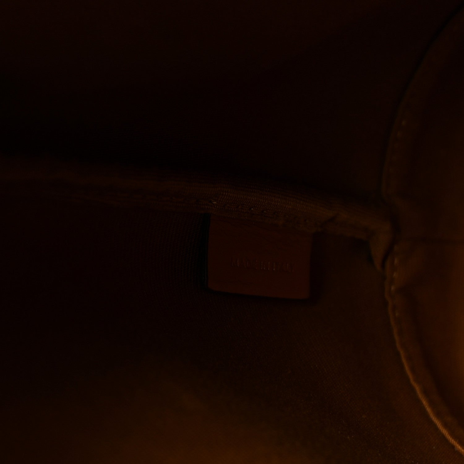 Triomphe Canvas Calfskin Small Bucket Bag Tan