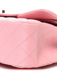 Caviar Quilted Jumbo Double Flap Pink