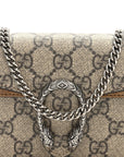 GG Supreme Monogram Super Mini Dionysus Shoulder Bag Taupe