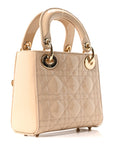 Patent Cannage Mini Lady D1OR Beige