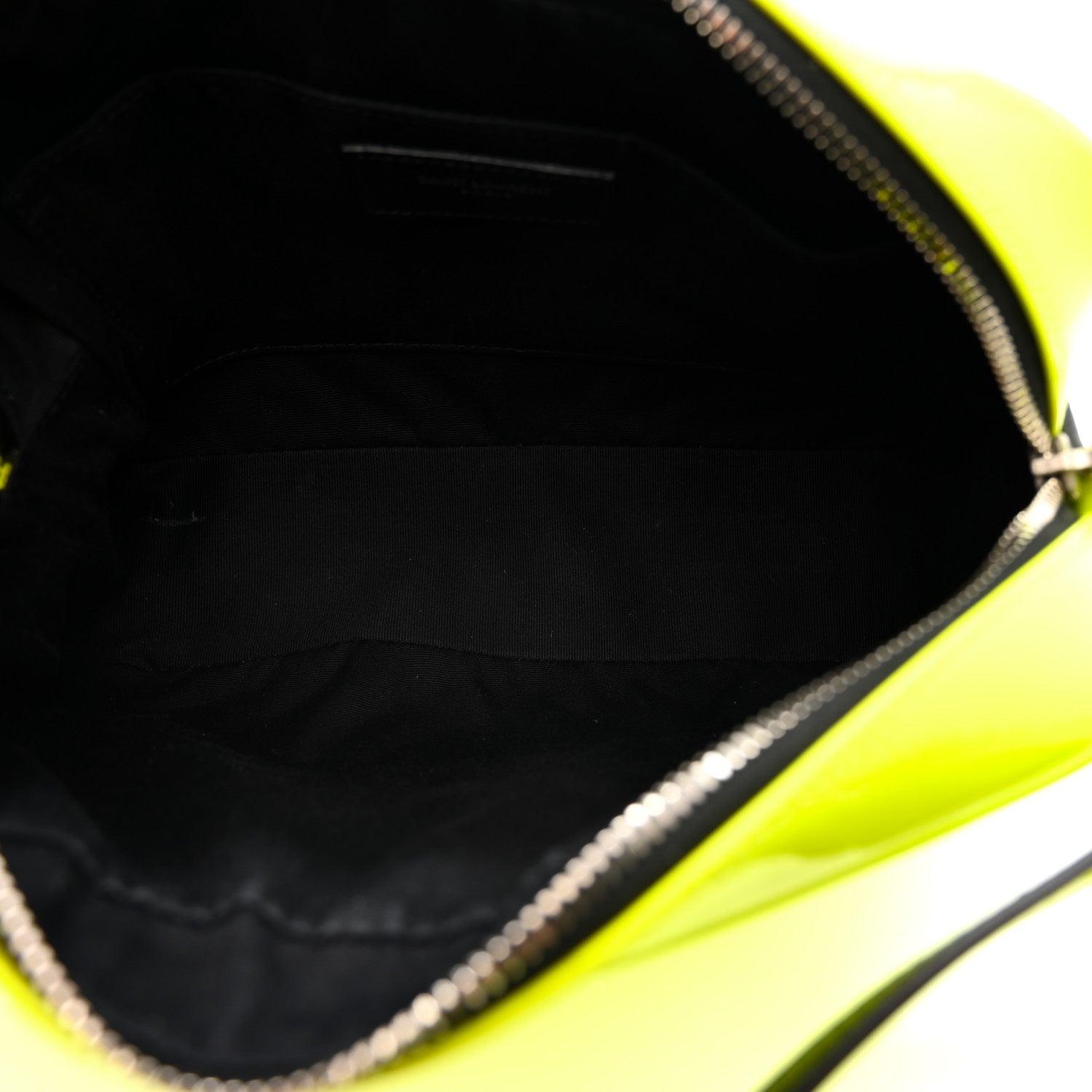 Patent Calfskin Matelasse Monogram Lou Camera Bag Neon Yellow