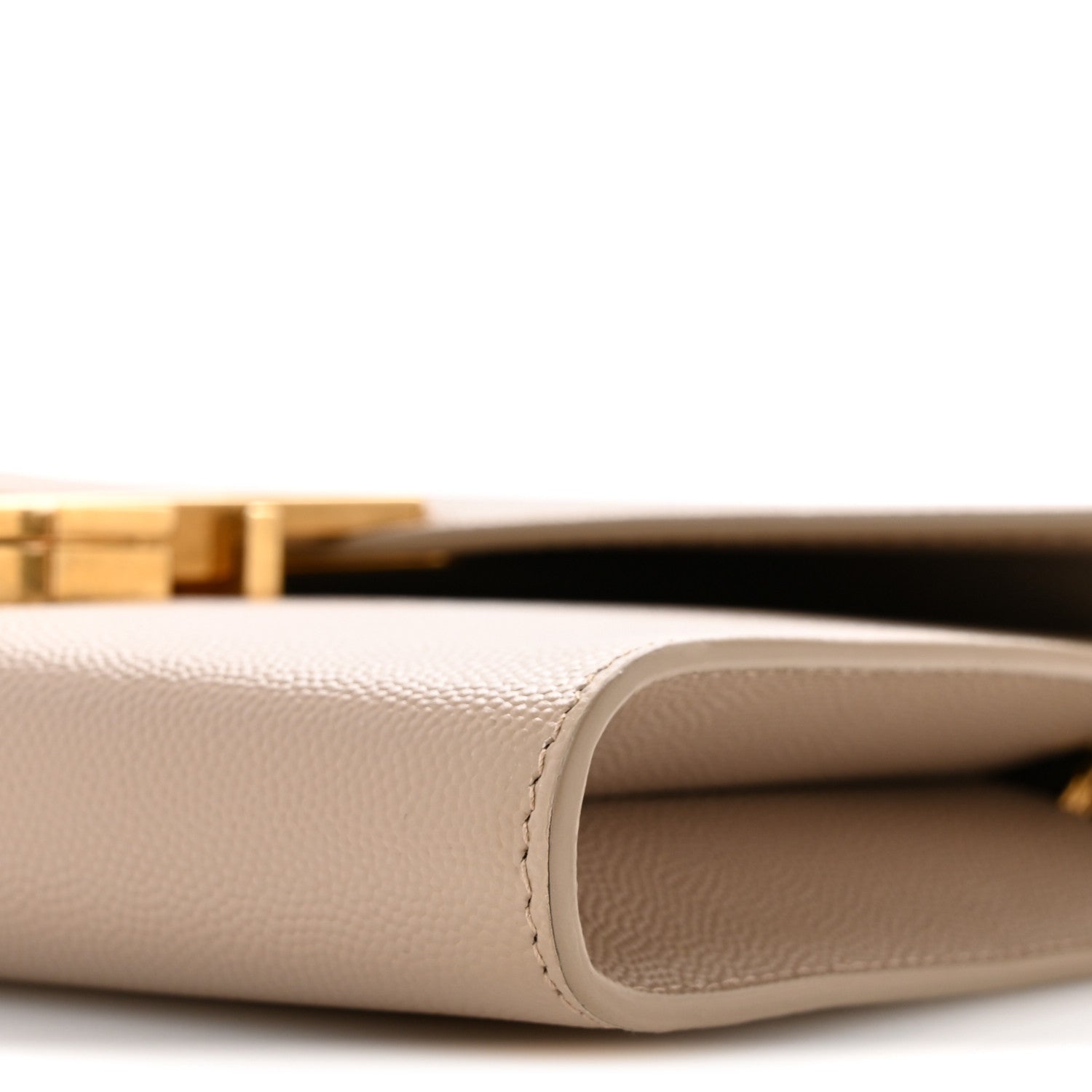 Grain De Poudre Monogram Cassandra Chain Wallet  Dark Beige