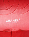Caviar Quilted Jumbo Double Flap Red