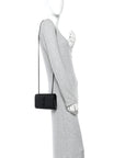 Grain De Poudre Small Monogram Monochrome Kate Satchel Black