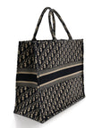 Oblique Large Book Tote Blue Multicolor
