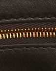 Suede Intrecciato Medium Andiamo Shoulder Bag Fondant