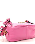 Lambskin Tag Bowling Bag Pink