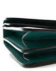 Calfskin Blooms Print Medium Dionysus Shoulder Bag Bright Emerald Multicolor