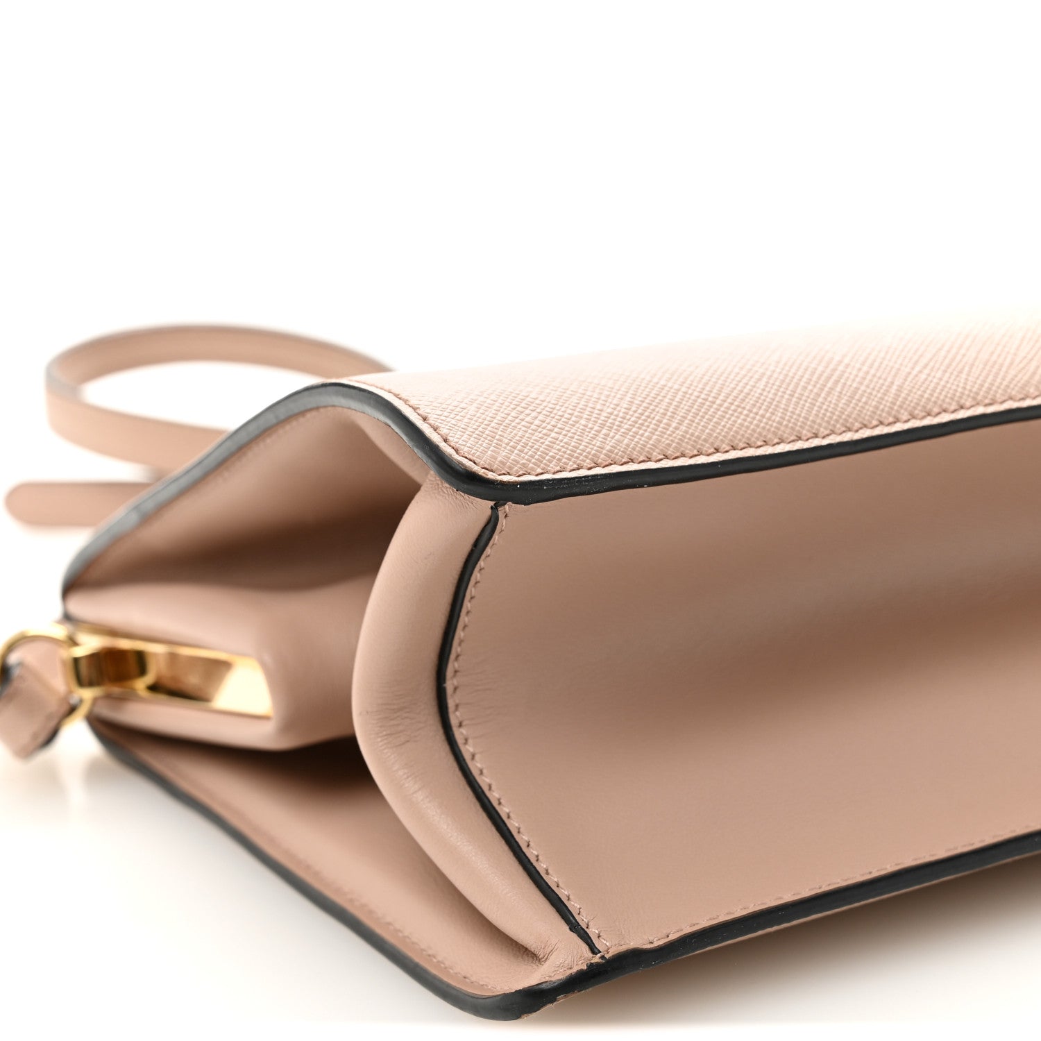 Saffiano City Calf Light Frame Bag Cammeo