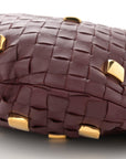 Nappa Intrecciato Studded Teen Jodie Hobo Barolo