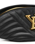 Calfskin Quilted New Wave Bumbag Black
