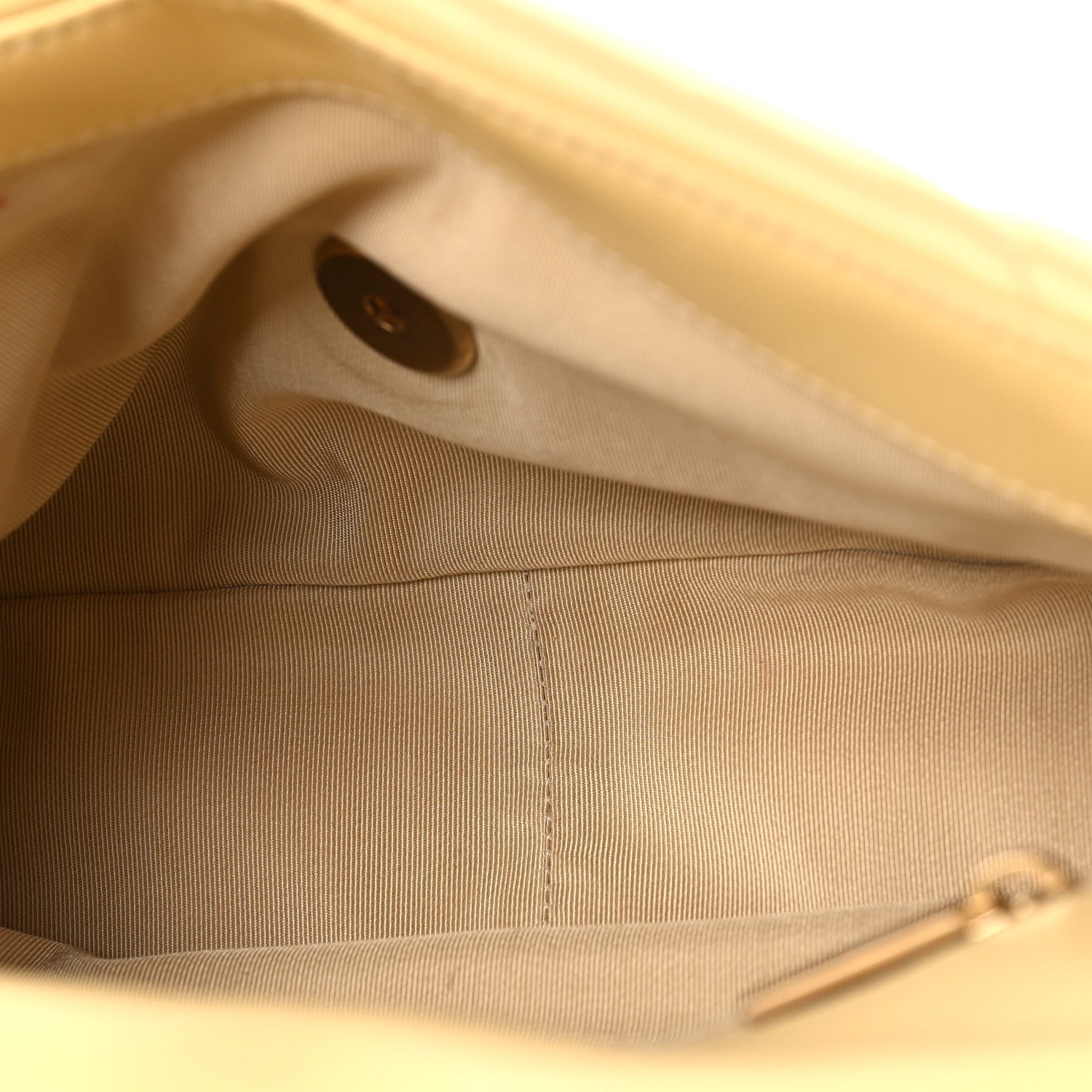 Lambskin Quilted Medium CHNL 19 Flap Yellow