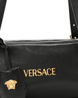 Lambskin Tag Bowling Bag Black